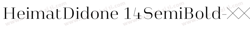 HeimatDidone 14SemiBold字体转换